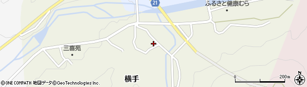 鳥取県東伯郡三朝町横手274周辺の地図