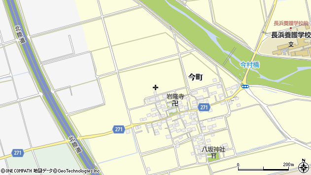 〒526-0806 滋賀県長浜市今町の地図