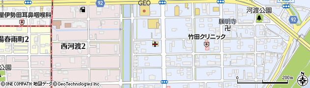 セブンイレブン岐阜河渡店周辺の地図