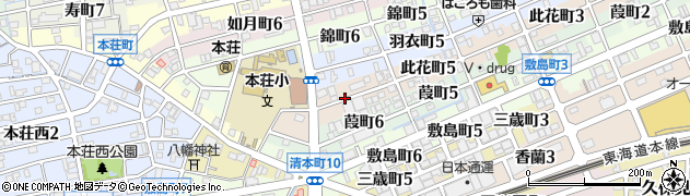 岐阜県岐阜市此花町周辺の地図