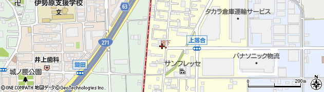 神奈川県厚木市上落合432周辺の地図