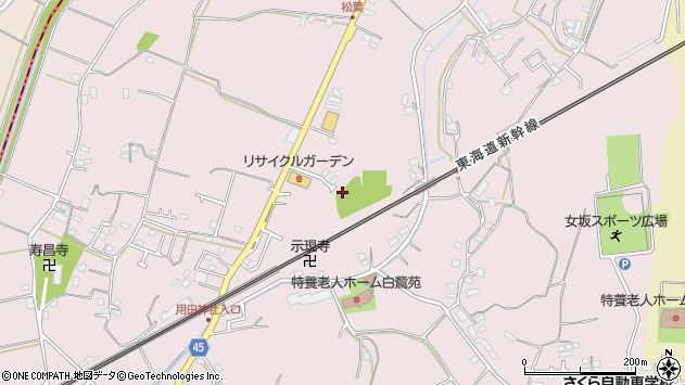 〒252-0821 神奈川県藤沢市用田の地図