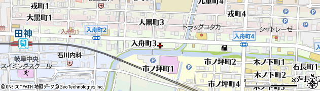 丸亀製麺 岐阜東店周辺の地図