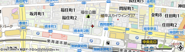 岐阜県岐阜市新栄町周辺の地図