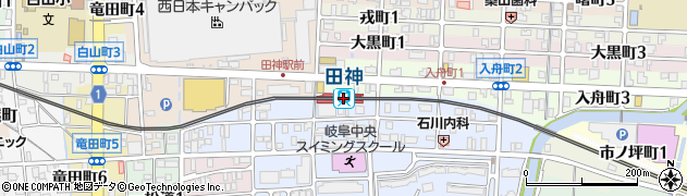 岐阜県岐阜市周辺の地図