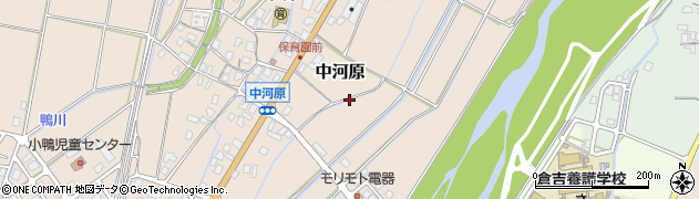 鳥取県倉吉市中河原周辺の地図
