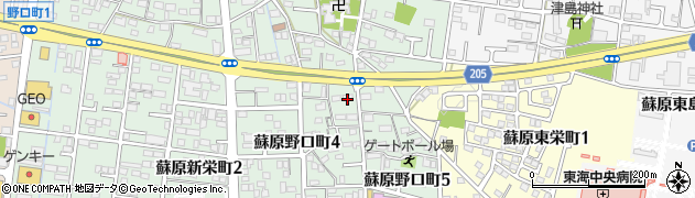 岐阜県各務原市蘇原野口町周辺の地図