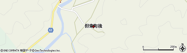 兵庫県豊岡市但東町後周辺の地図