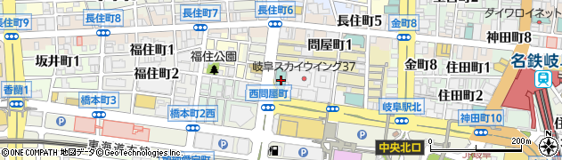 天然温泉金華の湯ドーミーイン岐阜駅前周辺の地図