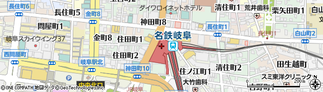 株式会社東京ますいわ屋　イクト岐阜店周辺の地図