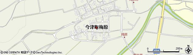 滋賀県高島市今津町梅原周辺の地図