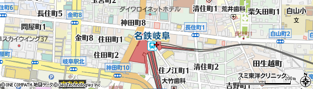 ドトールコーヒーショップ 名鉄岐阜店周辺の地図
