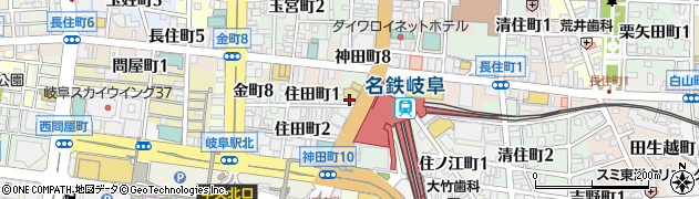 NINE ナイン 岐阜駅店周辺の地図