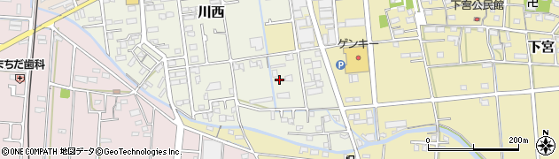 岐阜県神戸町（安八郡）川西周辺の地図