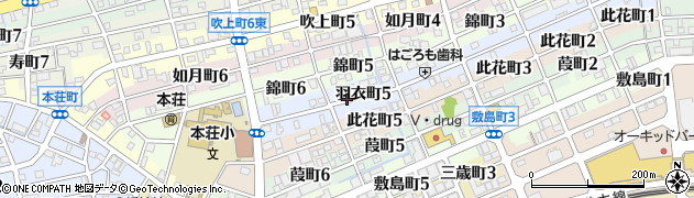 岐阜県岐阜市羽衣町周辺の地図