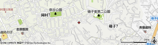 磯子峰公園周辺の地図