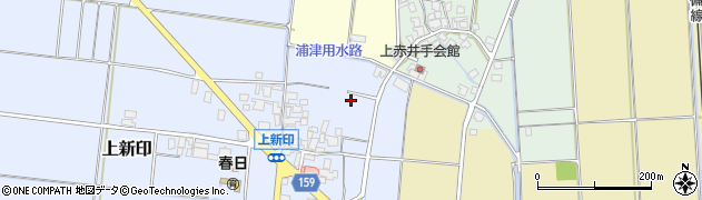 鳥取県米子市上新印周辺の地図