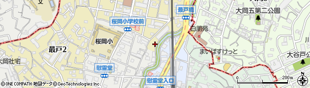 上大岡駅第九自転車駐車場周辺の地図