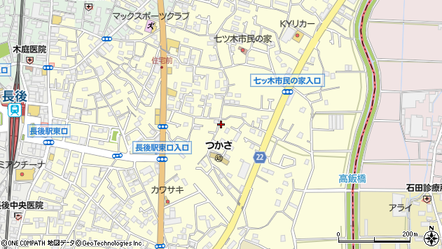 〒252-0802 神奈川県藤沢市高倉の地図