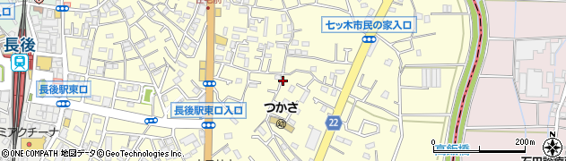 神奈川県藤沢市高倉周辺の地図
