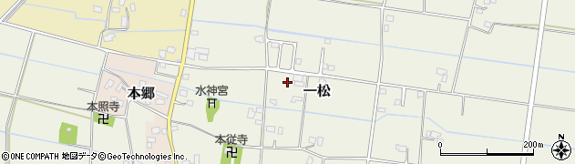 千葉県長生郡長生村一松周辺の地図