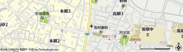 弁天堂　高柳店周辺の地図