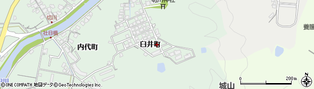 島根県安来市切川町臼井町周辺の地図