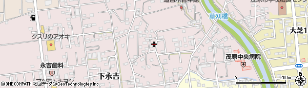 千葉県茂原市下永吉607周辺の地図