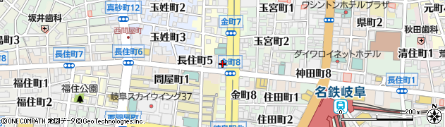 みずほ銀行岐阜支店 ＡＴＭ周辺の地図