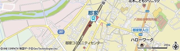 鳥取県八頭郡八頭町周辺の地図
