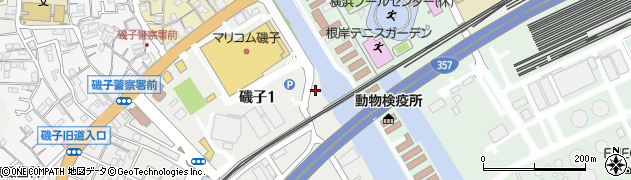 神奈川県横浜市磯子区磯子1丁目6周辺の地図