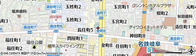 ジョブシティ岐阜駅前店周辺の地図