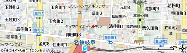 螢雪ゼミナール高校部　岐阜駅前校周辺の地図