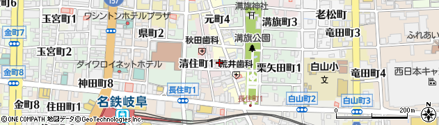 岐阜県岐阜市元住町26周辺の地図