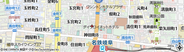 ＥＡＲＴＨ岐阜店周辺の地図