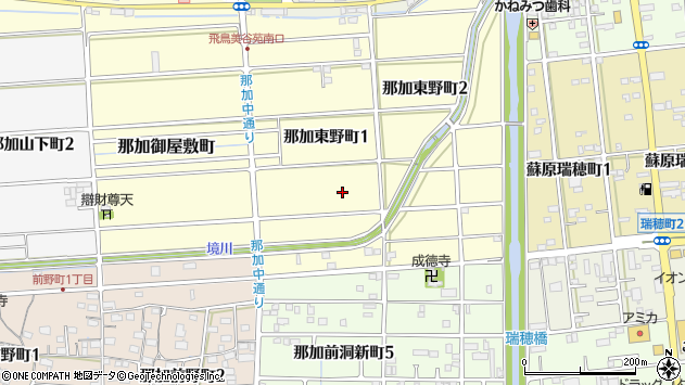 〒504-0015 岐阜県各務原市那加東野町の地図
