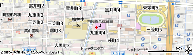 岐阜県岐阜市九重町周辺の地図