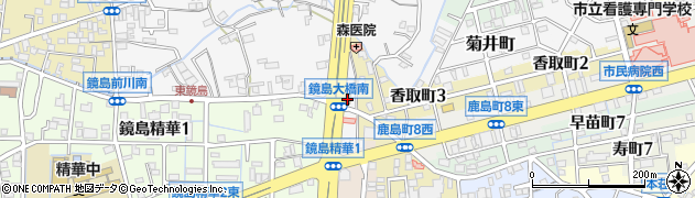 松屋 岐阜鏡島店周辺の地図