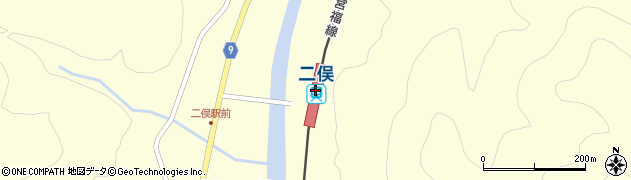 二俣駅周辺の地図