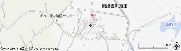 島根県松江市東出雲町須田1206周辺の地図