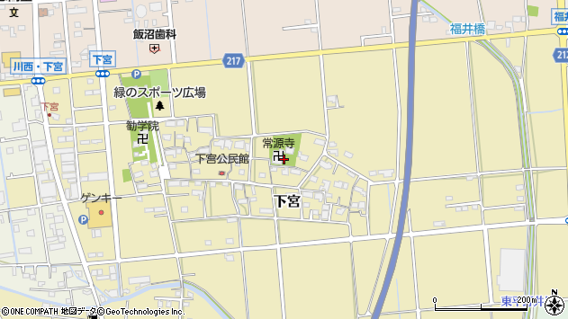 〒503-2312 岐阜県安八郡神戸町下宮の地図
