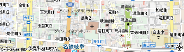 株式会社かんぽ生命保険　岐阜支店周辺の地図