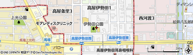 伊勢田公園周辺の地図
