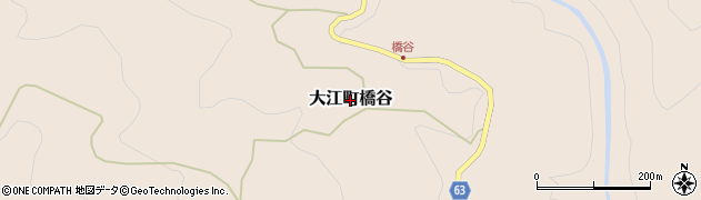 京都府福知山市大江町橋谷周辺の地図