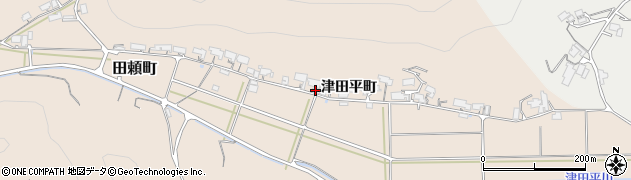 島根県安来市田頼町（津田平町）周辺の地図