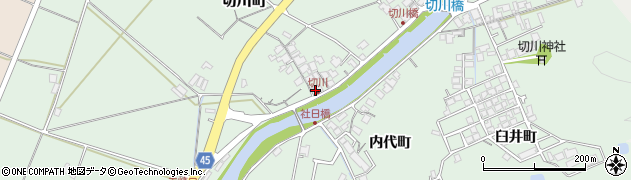 島根県安来市切川町（山根越町）周辺の地図