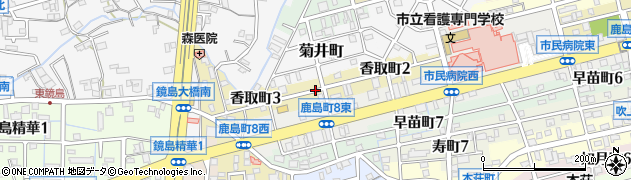 岐阜県岐阜市香取町周辺の地図