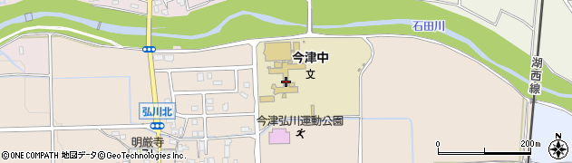 高島市立今津中学校周辺の地図