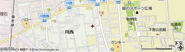 岐阜県安八郡神戸町川西96周辺の地図
