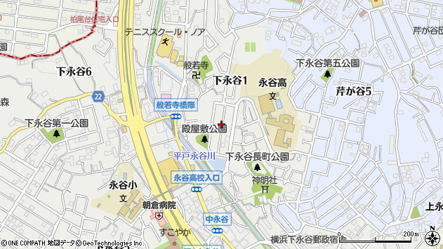 〒233-0016 神奈川県横浜市港南区下永谷の地図